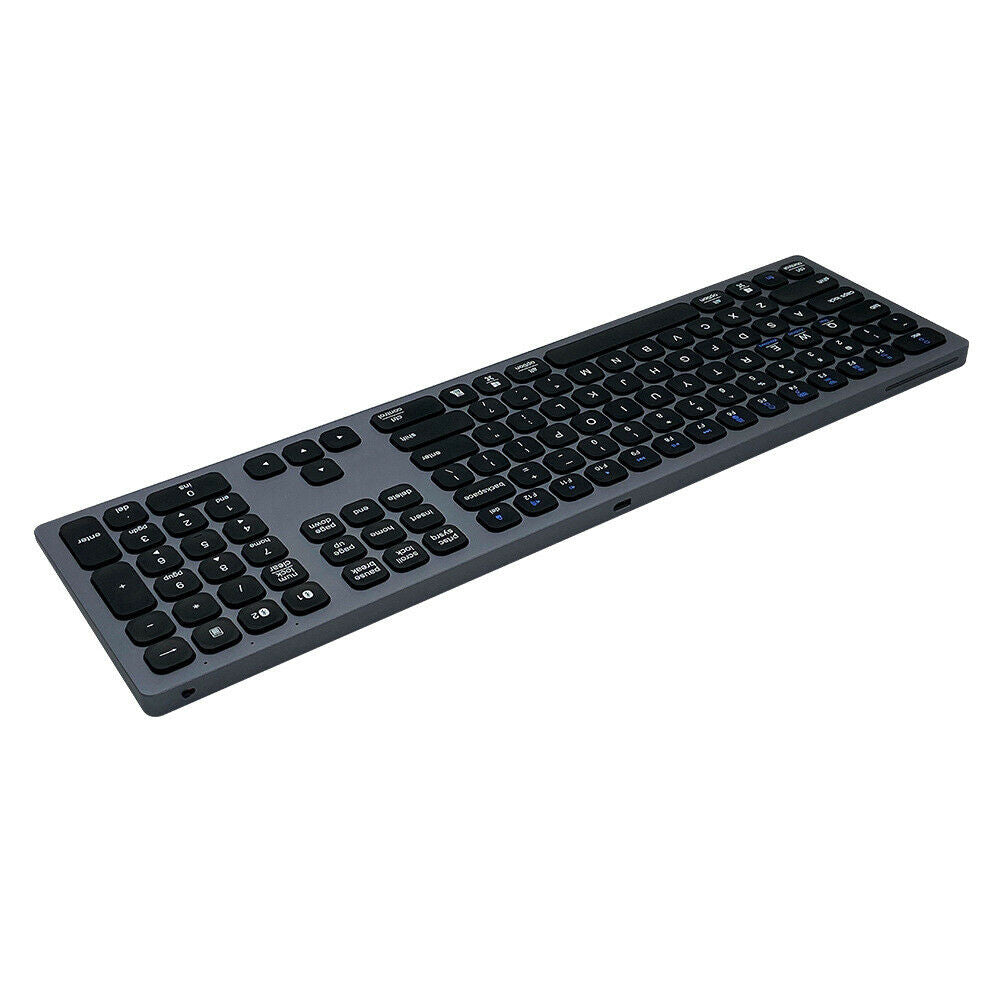 Rechargeable BT Keyboard Wireless Type-C Aluminum Keyboard For Android Windows