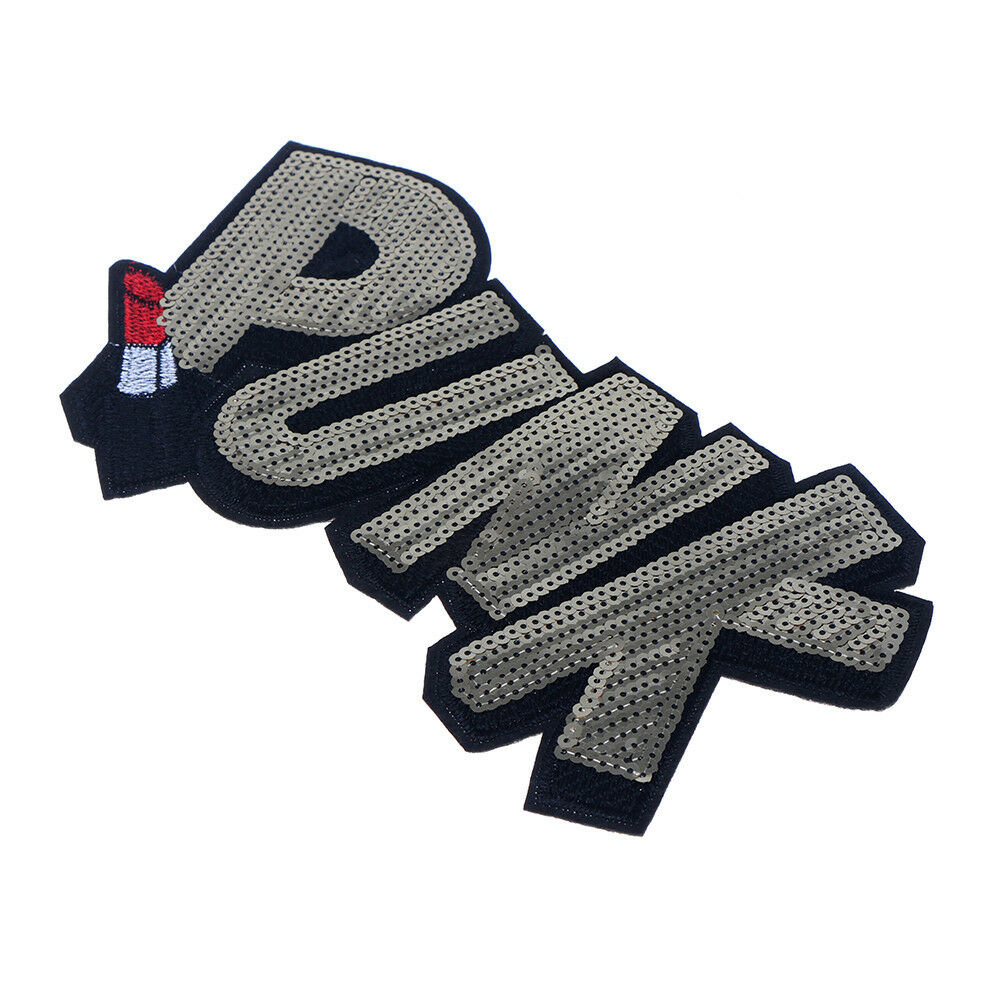 Clothes coat punk sequins patch DIY clothing stickers sew on embroidered .l8