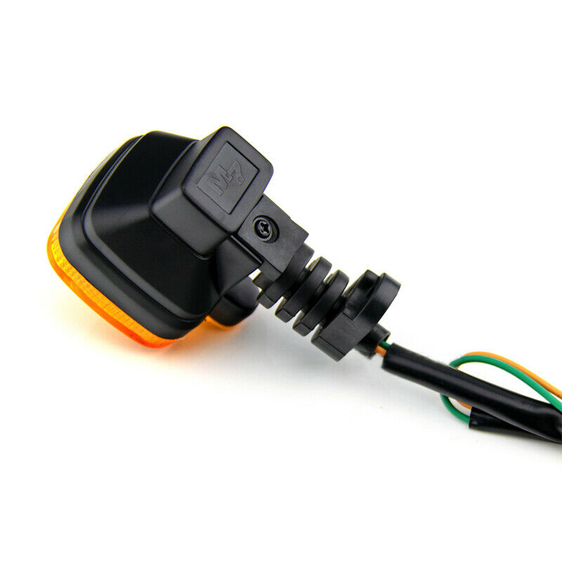 2pcs Motorcycle Amber Halogen Bulb Turn Signal Indicators Square Light Blinker