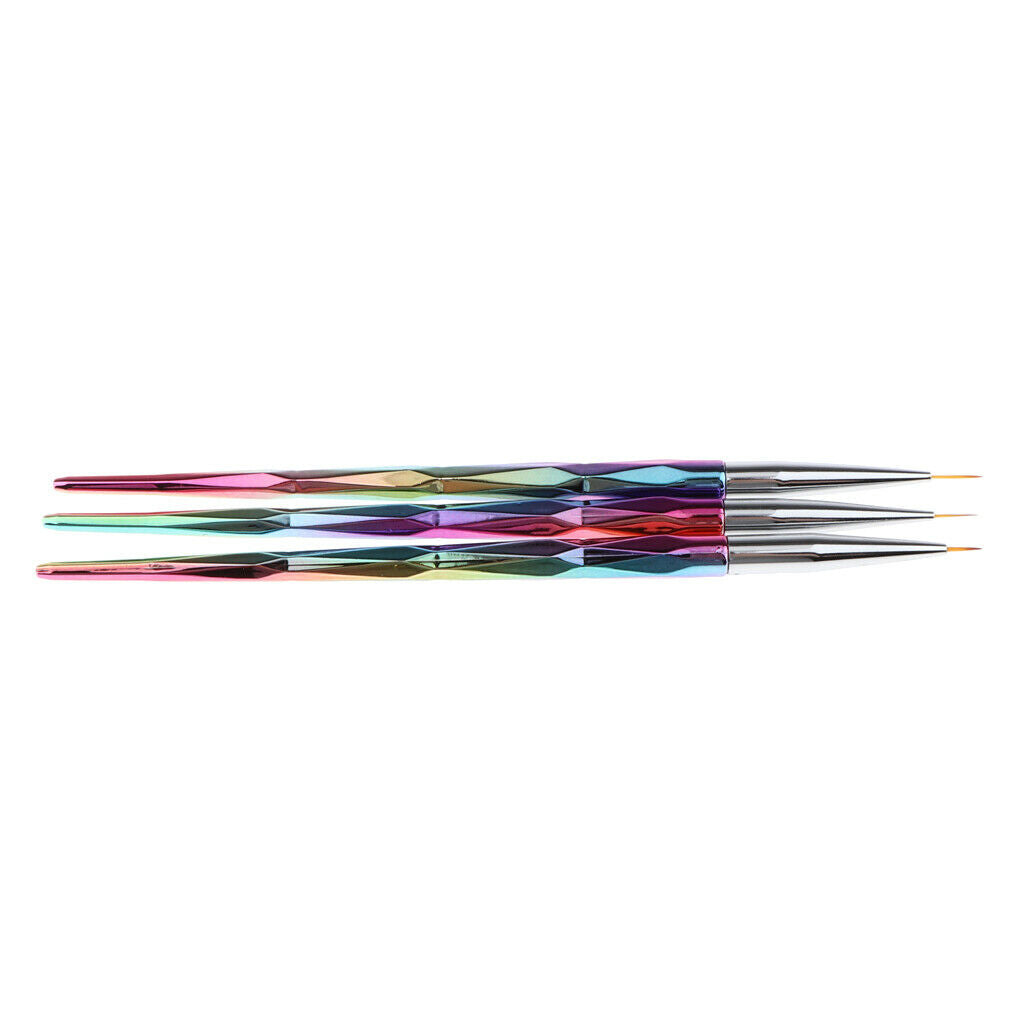 3pcs kit Nail Art Brush Detail Brushes Brushes for Nail Art Oil