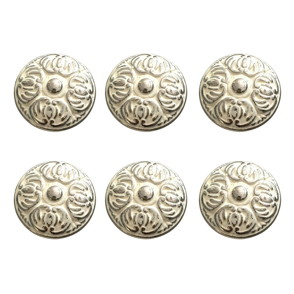 6xKitchen Cabinet Knobs Cupboard Zinc Alloy Handles Wardrobe Furniture Pulls