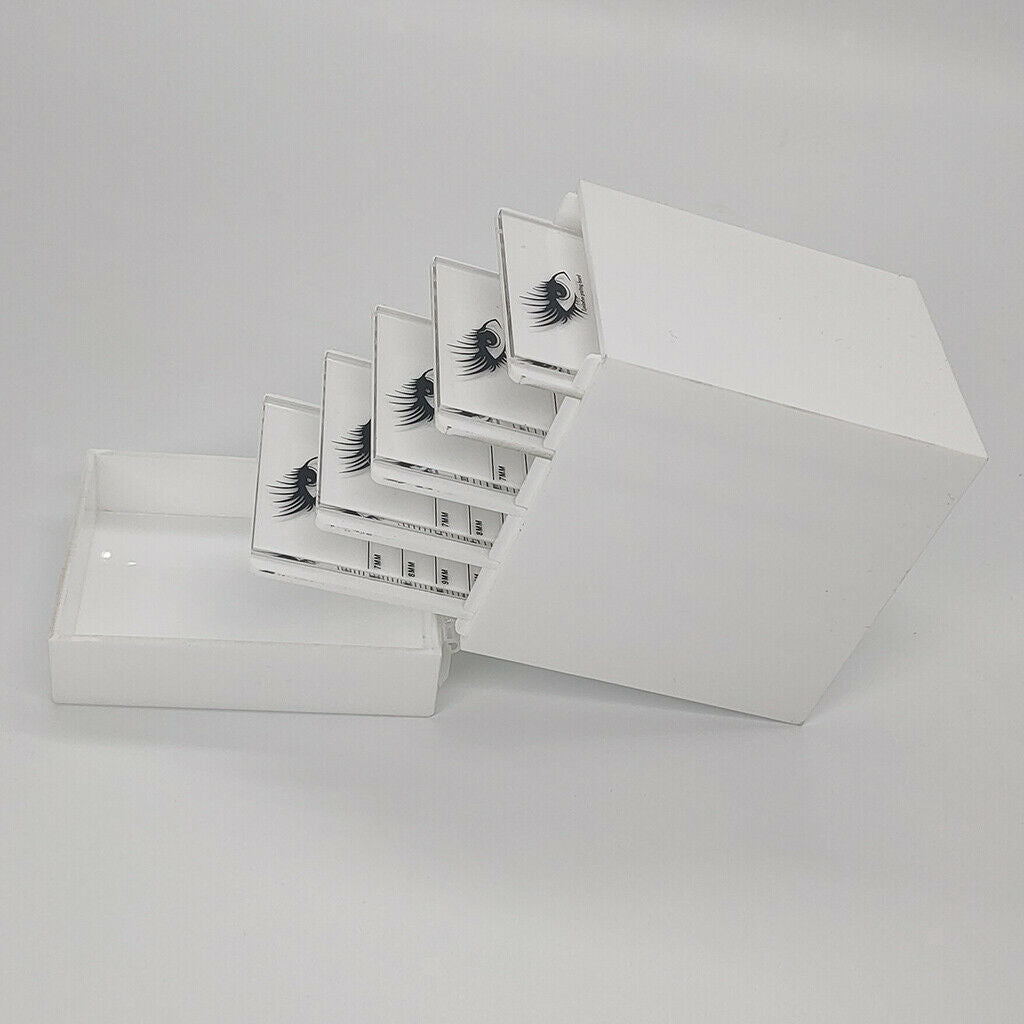 False Eyelashes Display Case Dustproof Durable Eyelash Extension Box White