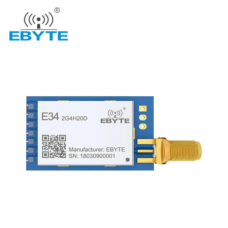 Ebyte 2.4ghz E34-2G4H20D 100mW nRF24L01P UART Auto Hopping Wireless Transceiver