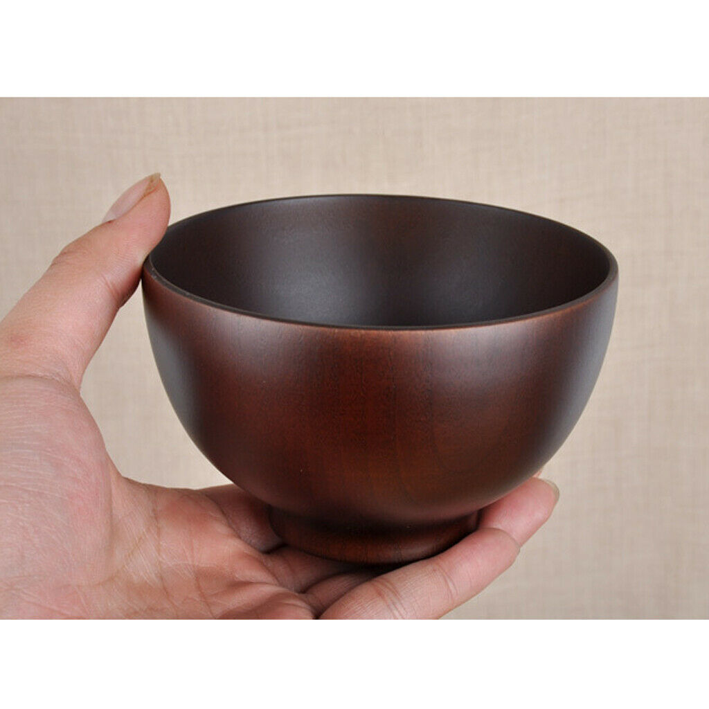 Natural wooden bowl rice bowl soup bowl kids bowl