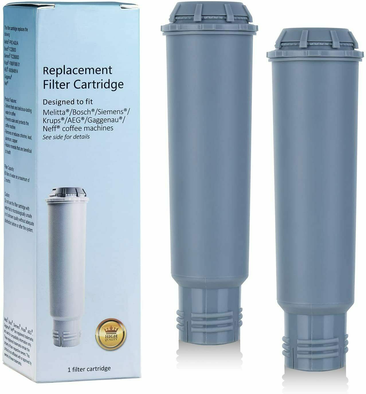 For Krups Claris F088 Precise Tamp Water Filters Coffee Filtration Cartridges