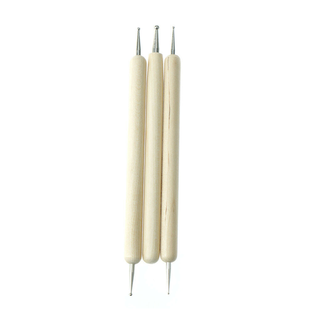 3X/set Ball Stylus Polymer Clay Pottery Ceramics Sculpting Modeling Paint .l8