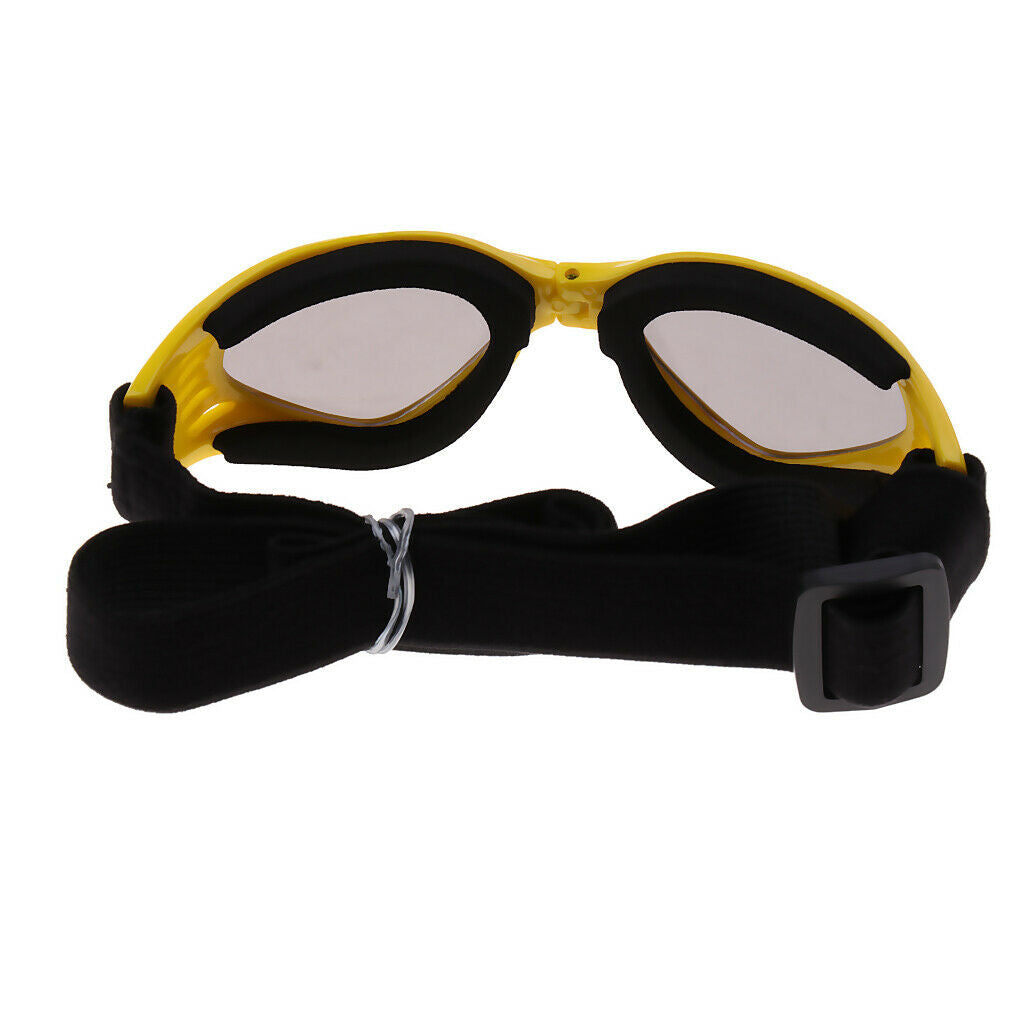 Pet Dog Goggles UV Sunglasses Anti-wind Glasses Eye Wear Protection  Yellow