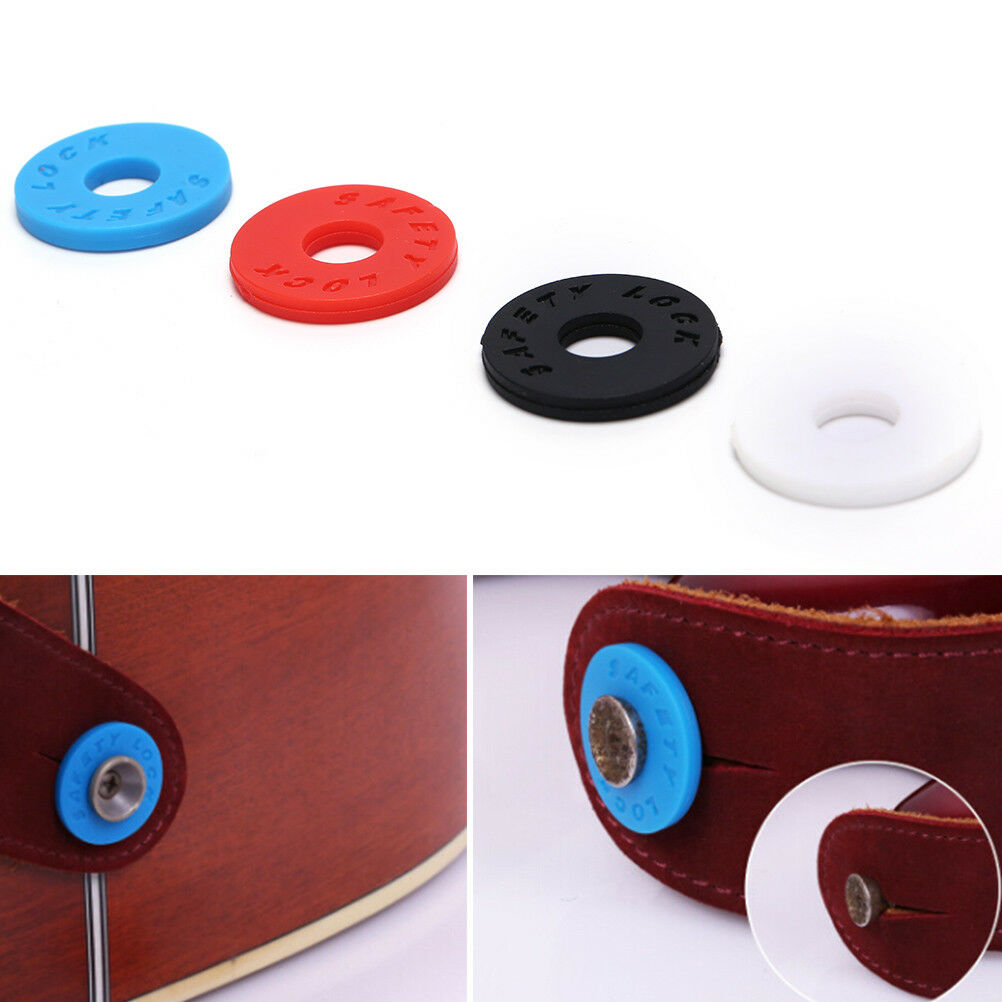 4pcs Rubber Strap Lock Set For Guitar Musical Instruments Accessorie.l8