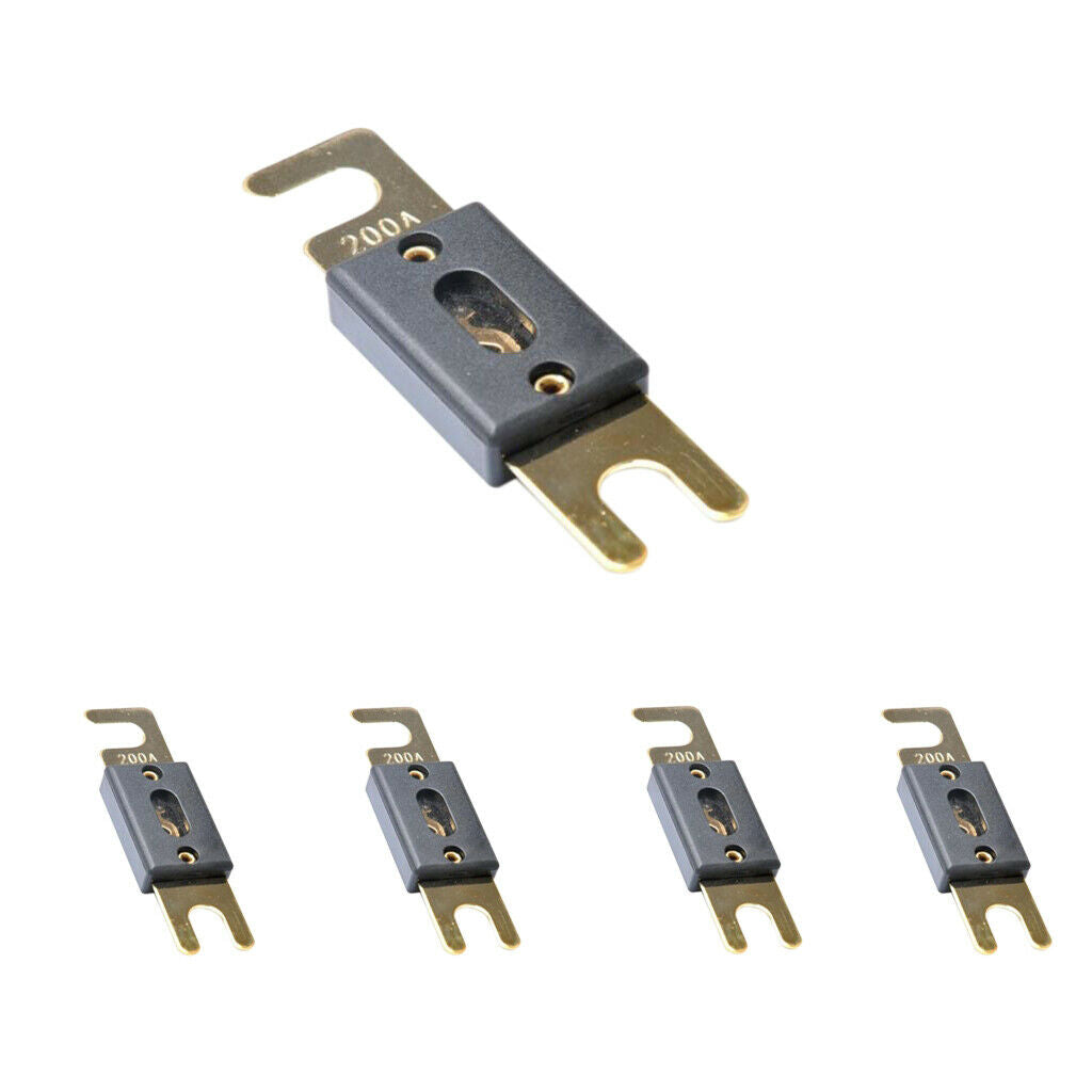 5pcs ANL Fuse Circuit Breaker Protect 200 Amp 200A Replacement for Car