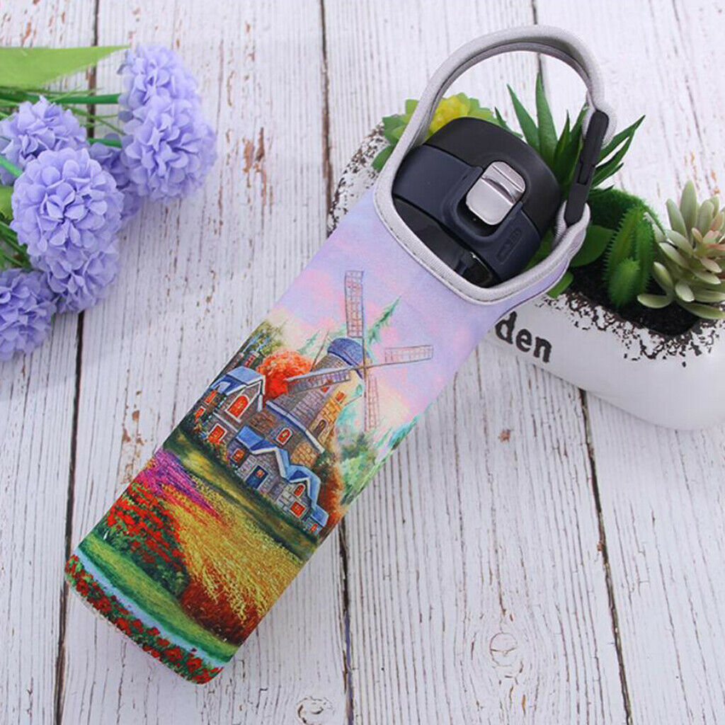 Neoprene Thermal Insulation Cup Sleeve Bottle Tote Cover Holder Windmill