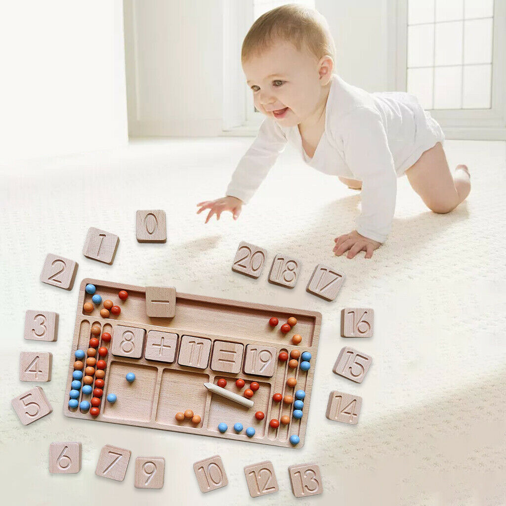 1pc Math Digital Tracking Board Beads Educational Mathematical Thinking Gift