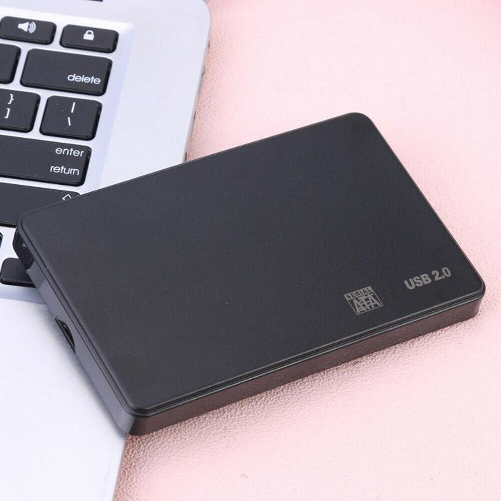 Portable USB 2.0 2.5'' SATA HDD SSD External Hard Disk Case for PC Laptop Exquis