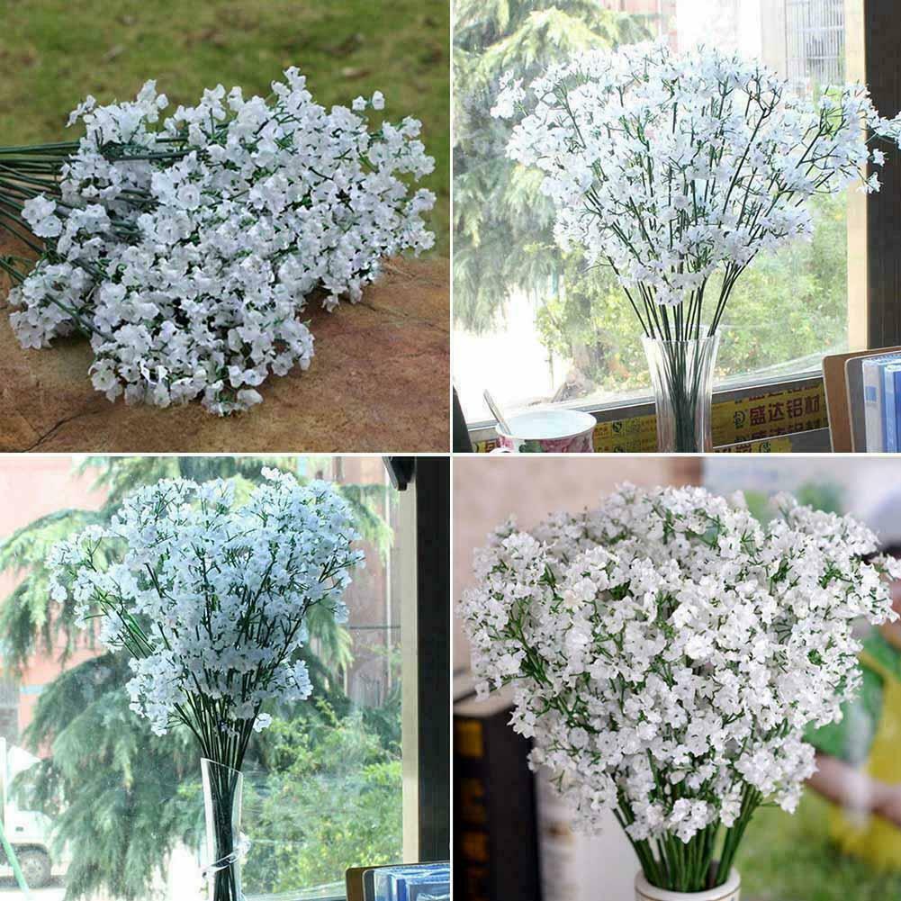 Artificial Baby's Breath Gypsophila Silk Flowers Bouquet S3 R4 A2D9