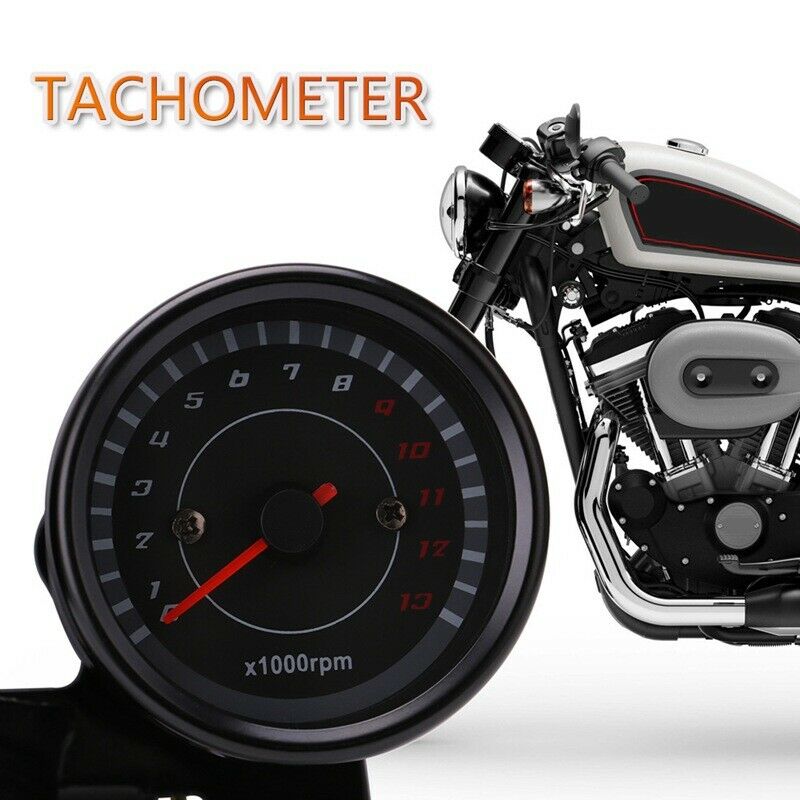 Motorcycle Odometer 2 in 1 LED Backlight Odometer & Tachometer Speedometer