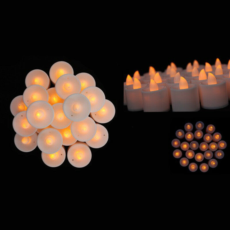 24x Flameless LED Candle Battery Operated Tea Light Flickering Wedding Decor