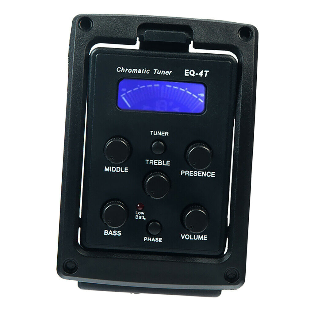 4 band EQ guitar LCD screen preamplifier for classical acoustic guitar