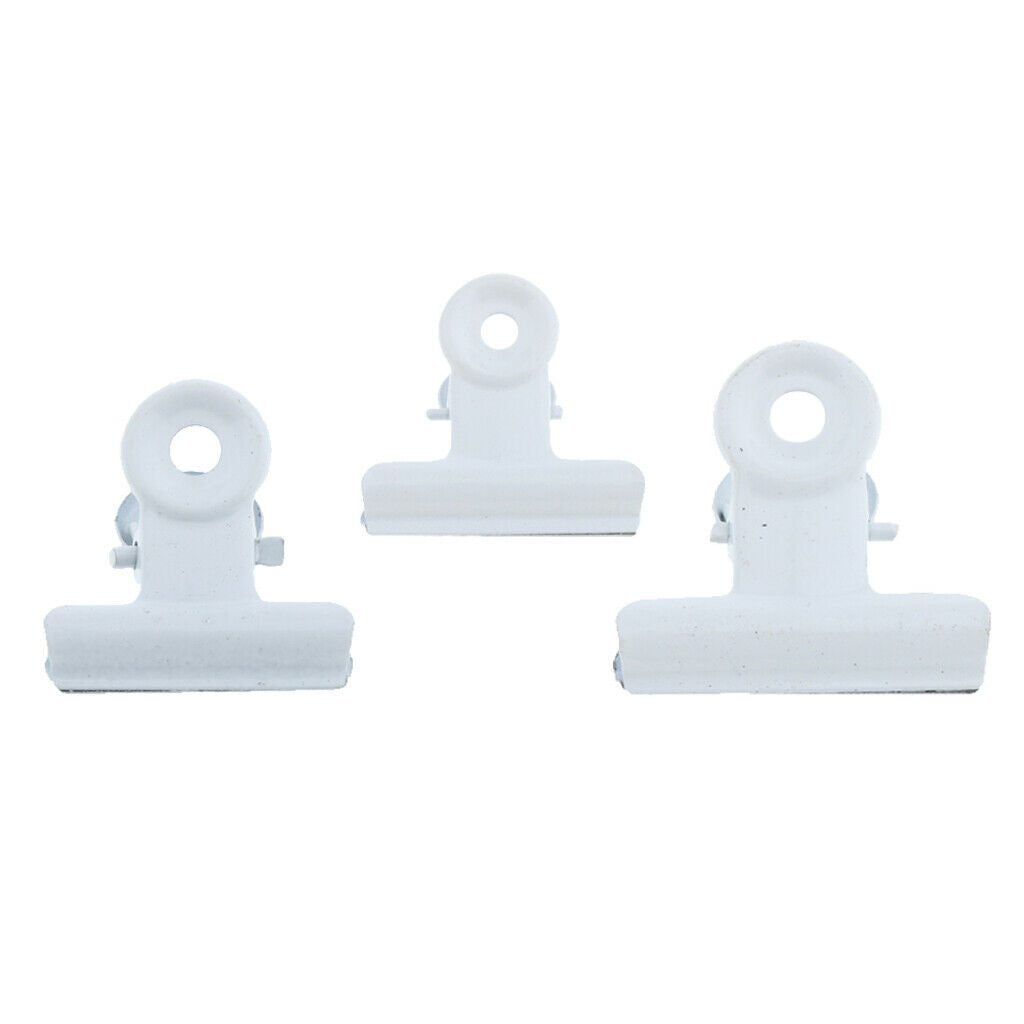 30 Metal Bulldog Clip Grip Clips for Money Bag Letter in