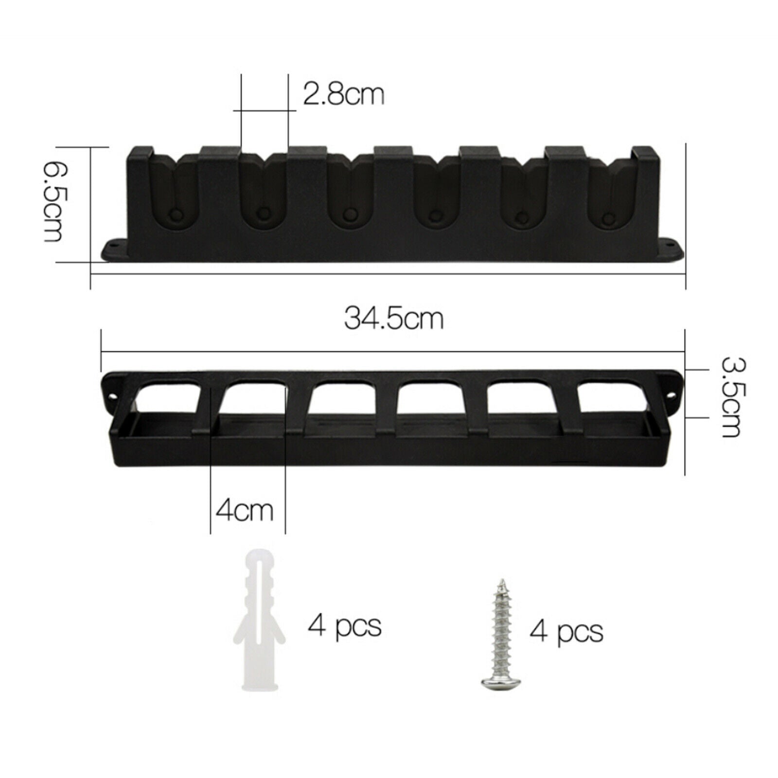 6 Rod Fishing Rod Rack Tackle for Sports Outdoor Indoor Fishing Accessories