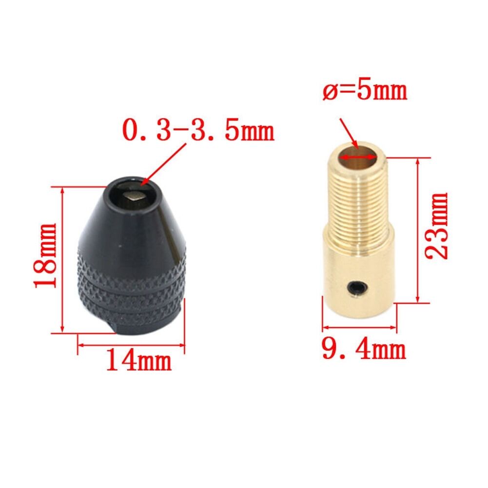 Mini Universal 0.3-3.5mm Small Micro Electronic Drill Chuck Tools Kit Set New