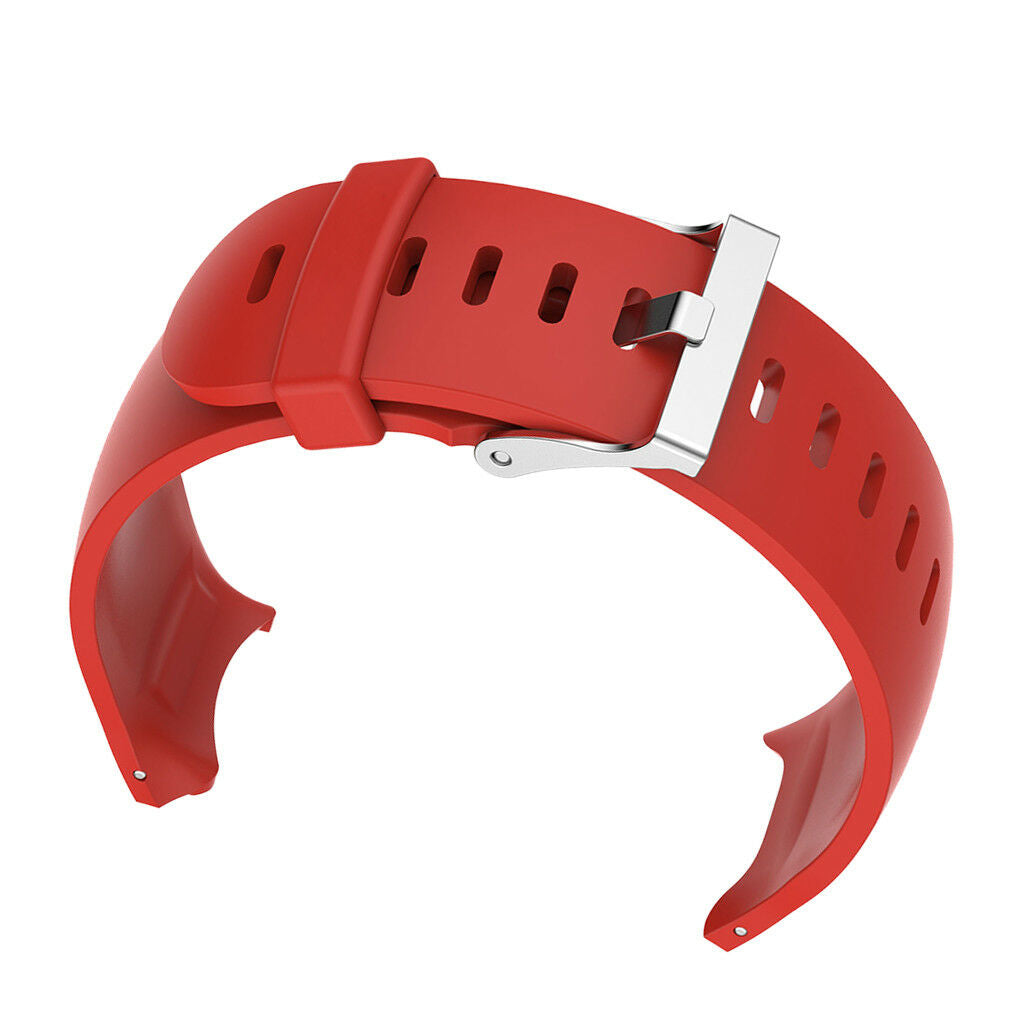 Silicone Wrist Band Strap Holder Buckle For   Approach S3 Watch Red