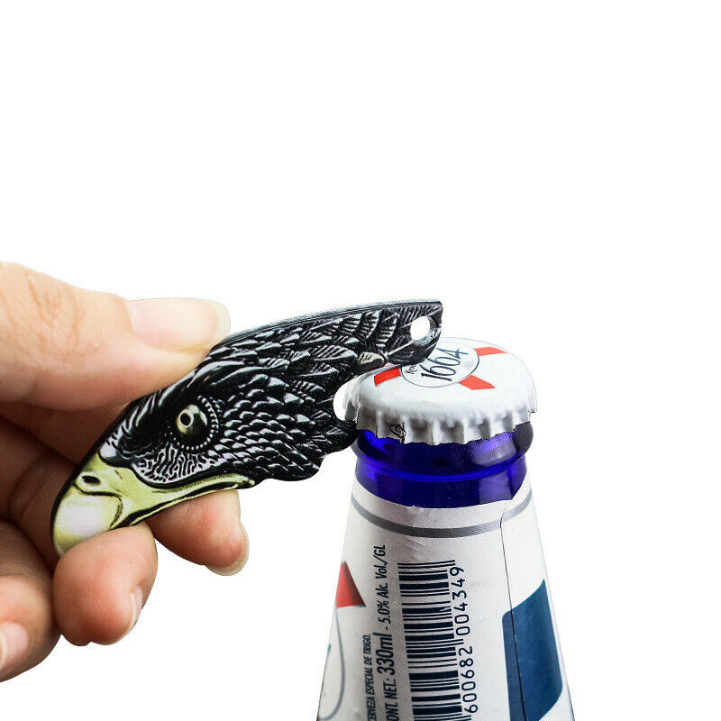 New Mini Zipper Keychain Bottle Opener Motorcycle Keychain Owl Style Key Ring