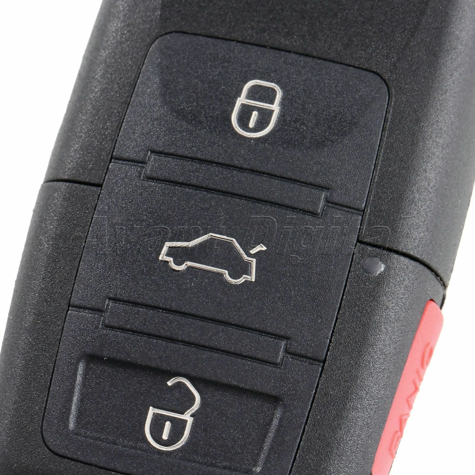Car Remote Key Shell FOB for  Beetle Jetta Passat Golf Eos Jetta  Rabbit CC
