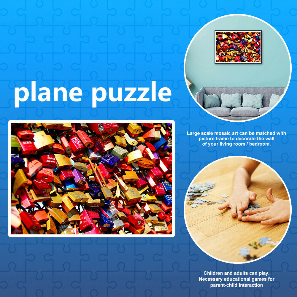 1000pcs Assemble Toys Love Locks Puzzles for Kids Intelligence Development @