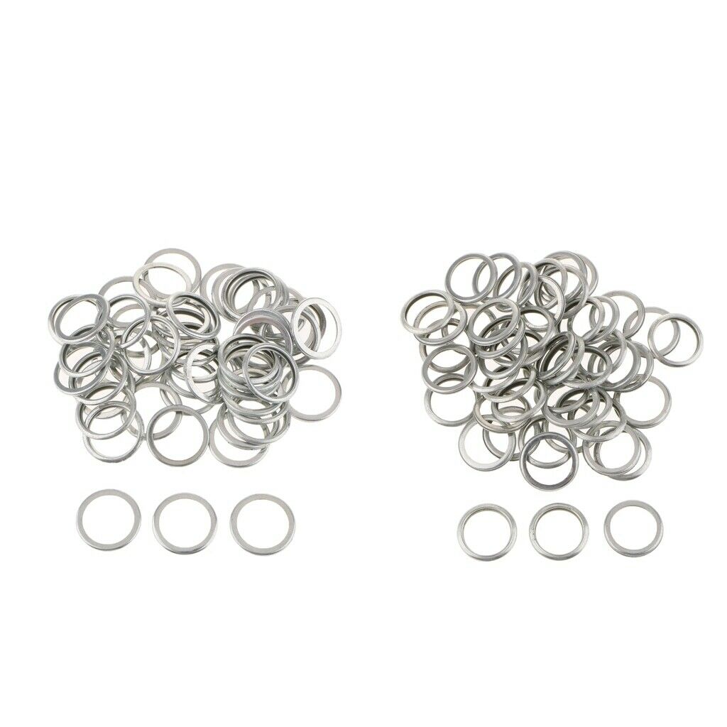 100pcs Engine Oil Drain Plug Crush Washer Gaskets Rings for   M16 M20
