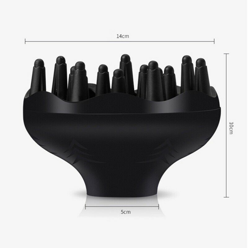 Universal Blower Hairdressing Salon Curly Hair Dryer Diffuser Tool Bump Black