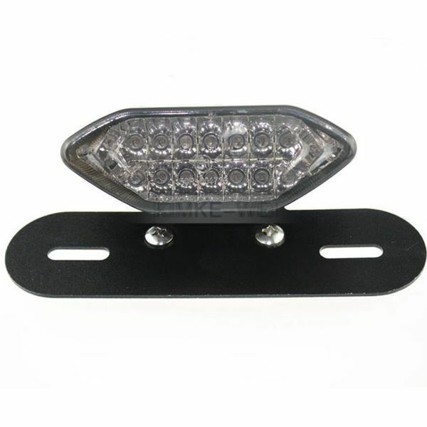12V Smoke 20LED Motorcycle Turn Signal Brake License Plate Integrated Tail Light