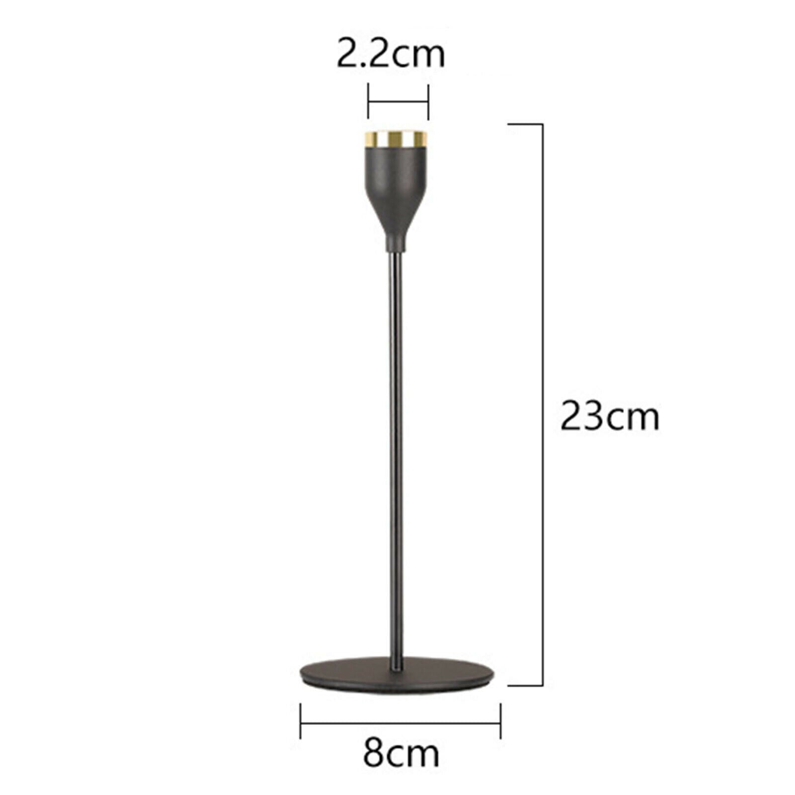 3x Metal Candle Holders Candlesticks Candelabra for Home Taper Pillar Candle