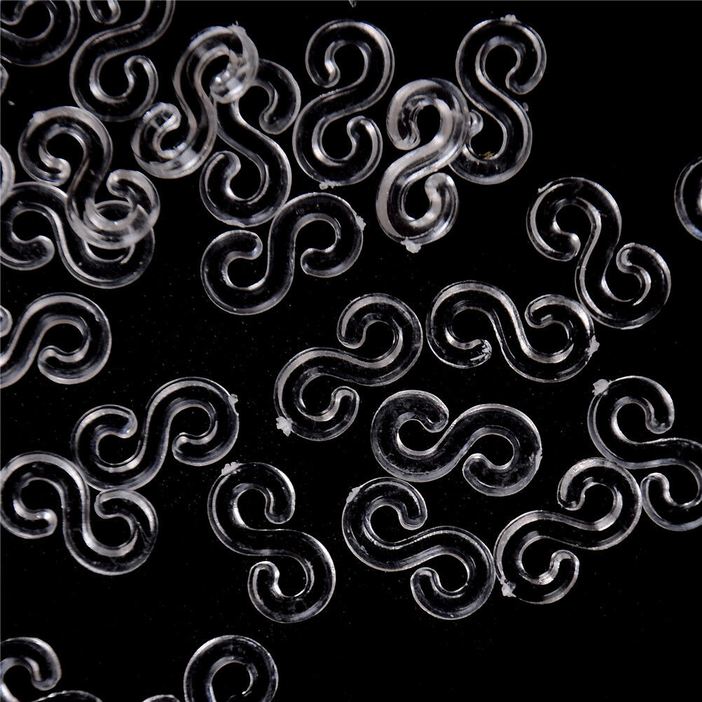 200Pcs Plastic S Clips For Loom Rubber Band Refills Bracelet  BDAU