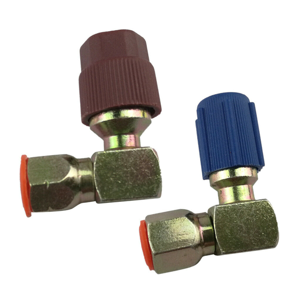 3/8 inch high + 7/16 inch low pressure R134A quick coupling plug adapter car