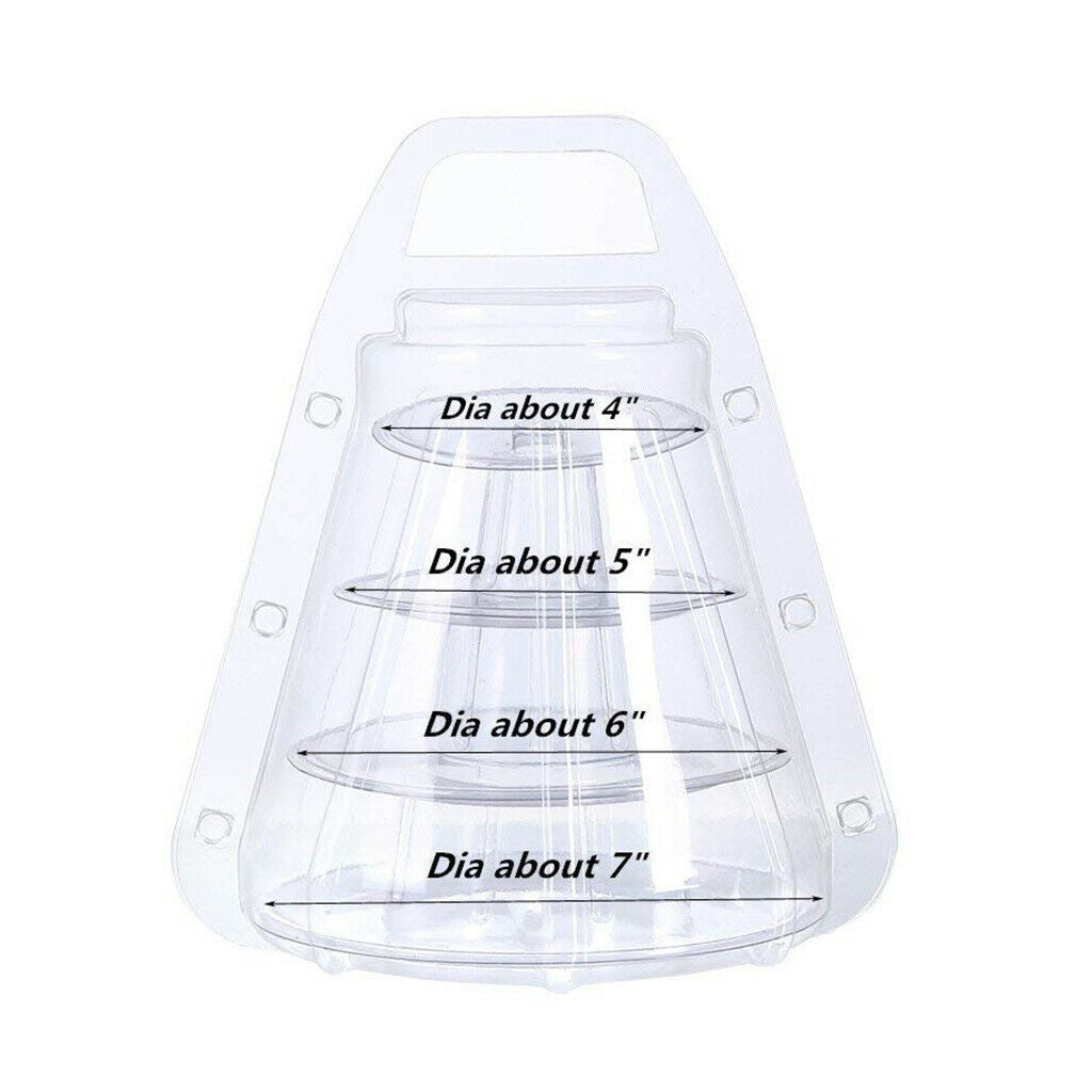 4 Tier Macaron Pastry Cupcake Stand Tower Display Cake Stand w/Carrying Case