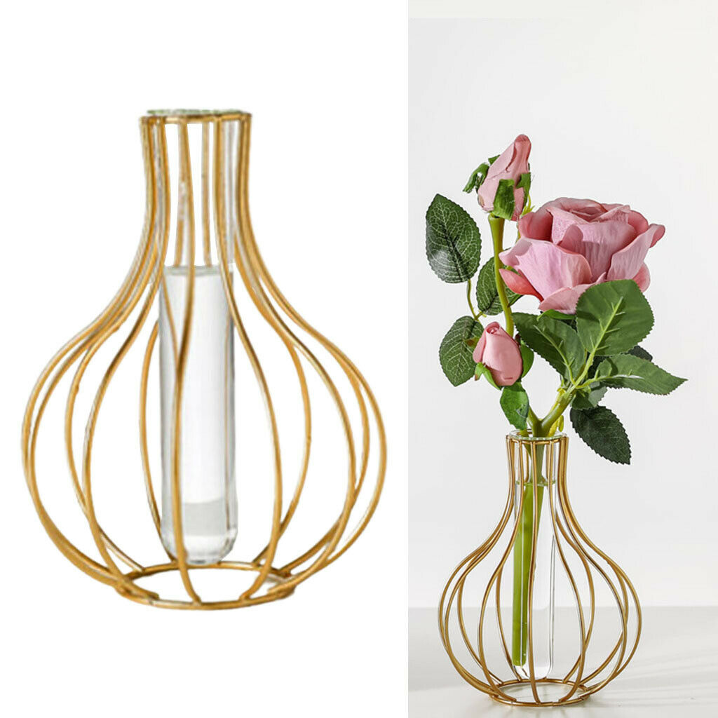 Hydroponic Flower Vase Bud Test Tubes Vases Display for Home Office Decor
