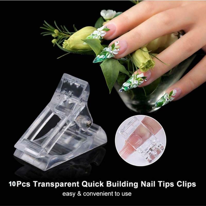 Quick Building Nail Tips Curve Shaping Fixing Clip for Gel Nail Extension