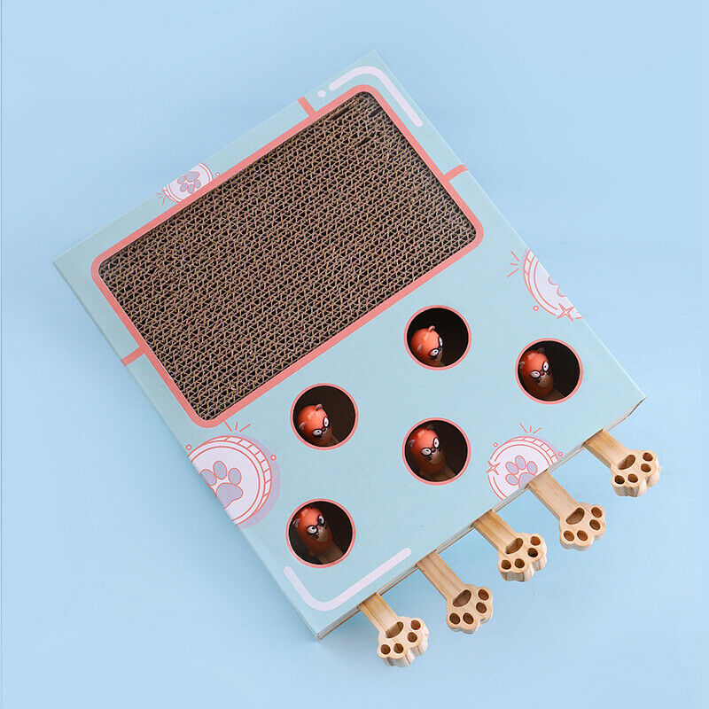 Cat Toys Corrugated Paper Cat Scratch Board Nest Interactive Solid Wood Cat B JY