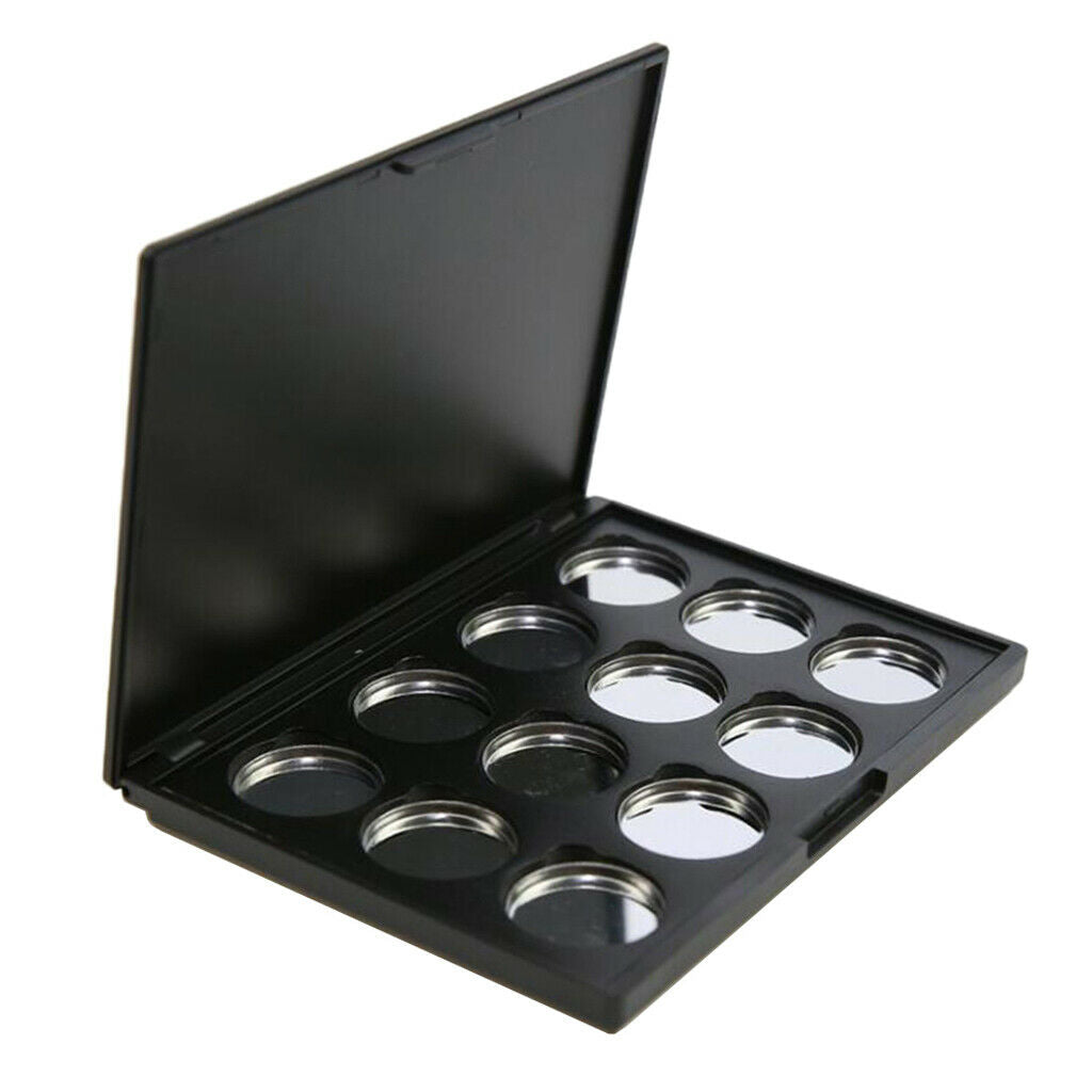 2 Pack 12 Spaces Empty Eyeshadow Palette Concealer Powder Holder Case Tray