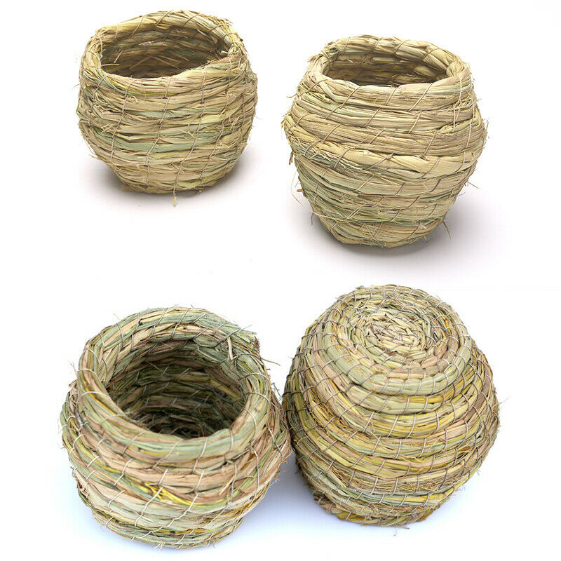 Handmade Straw Bird Nest Parrot  Warm Pet Bedroom Courtyard Bird Cages Ad.l8