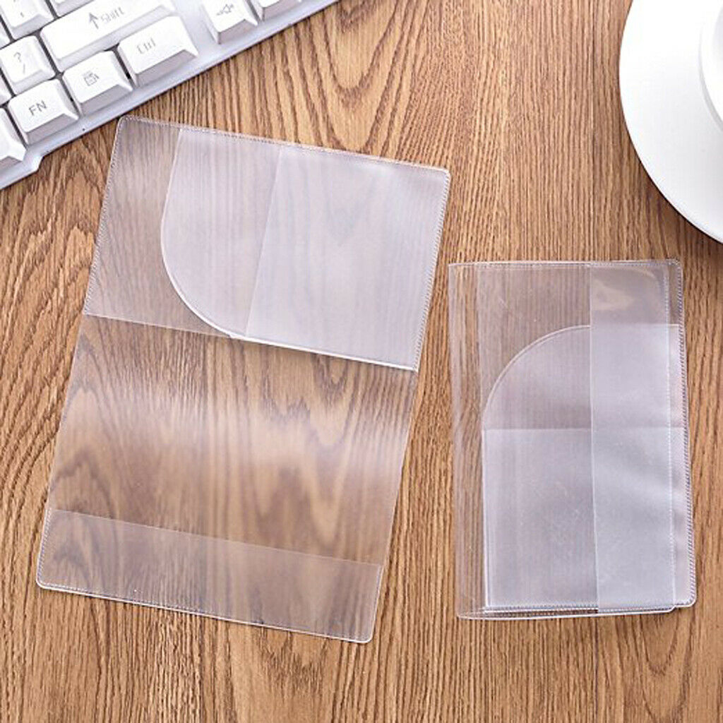 30Pieces Transparent Plastic Travel Passport Cover Case Passport Protector