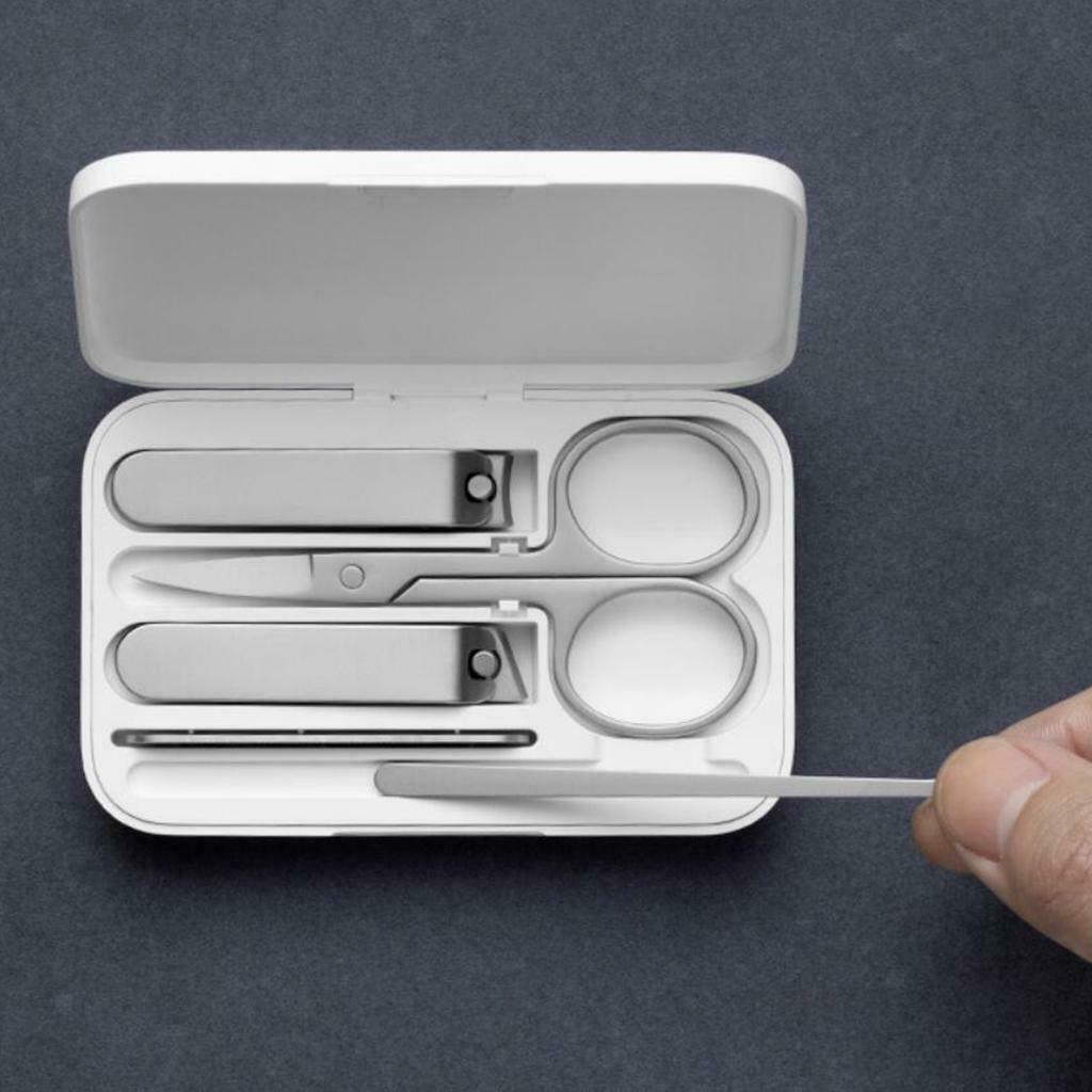 Manicure Set, Travel Nail Clippers Kit Pedicure Care Tools, 5pcs Stainless Steel