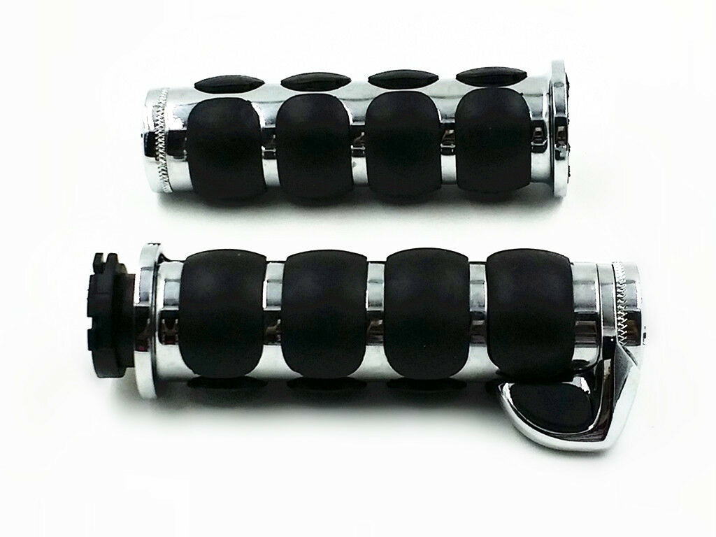 1" Handlebar Hand Grips Throttle Boss For Suzuki Boulevard Volusia Retro Cafe