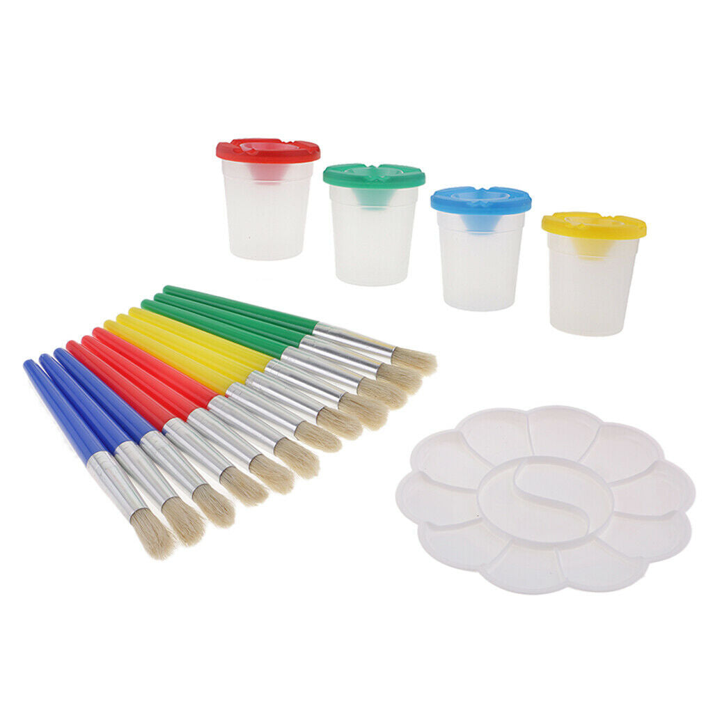 17pcs Artist Brush Set Artist Brush Set Painting Brush for Watercolor Oil