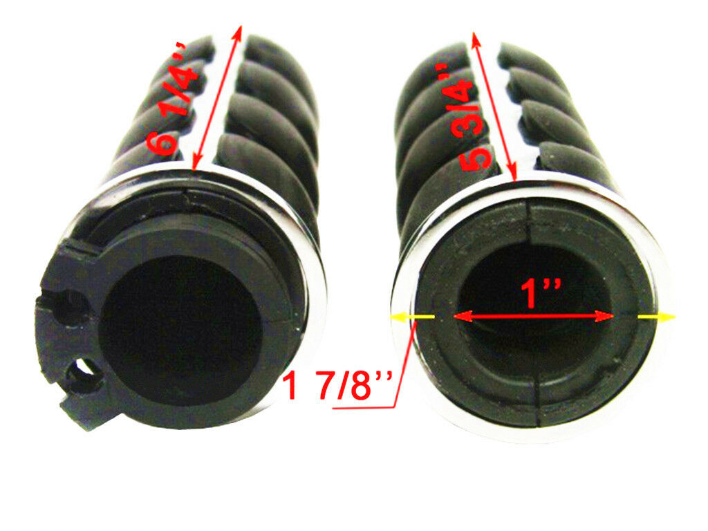 1" Handlebar Hand Grips Throttle Boss For Suzuki Boulevard Volusia Retro Cafe
