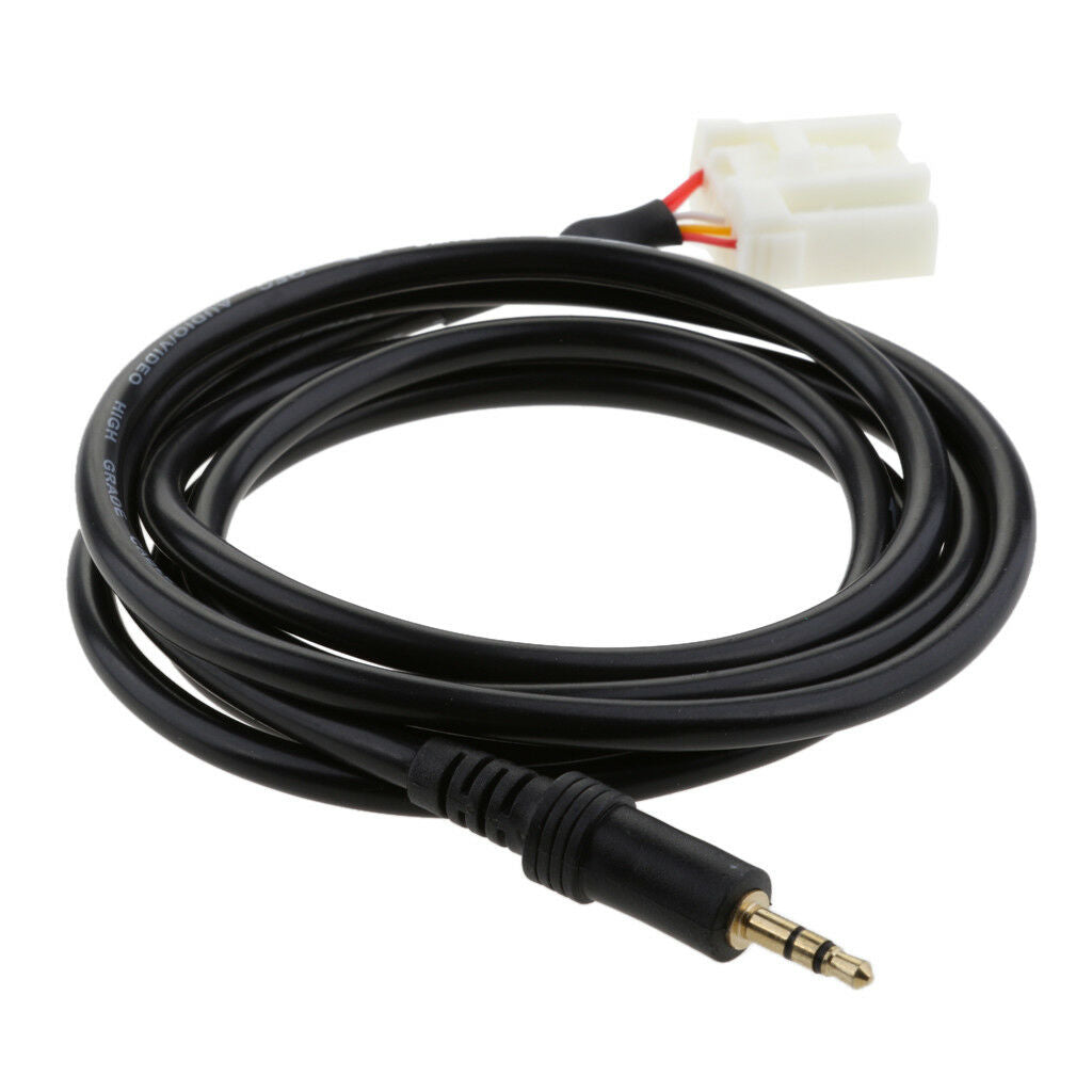 3.5mm Male AUX-In Radio Audio Stereo Cable Adapter for Mazda 2 3 5 6 MX5