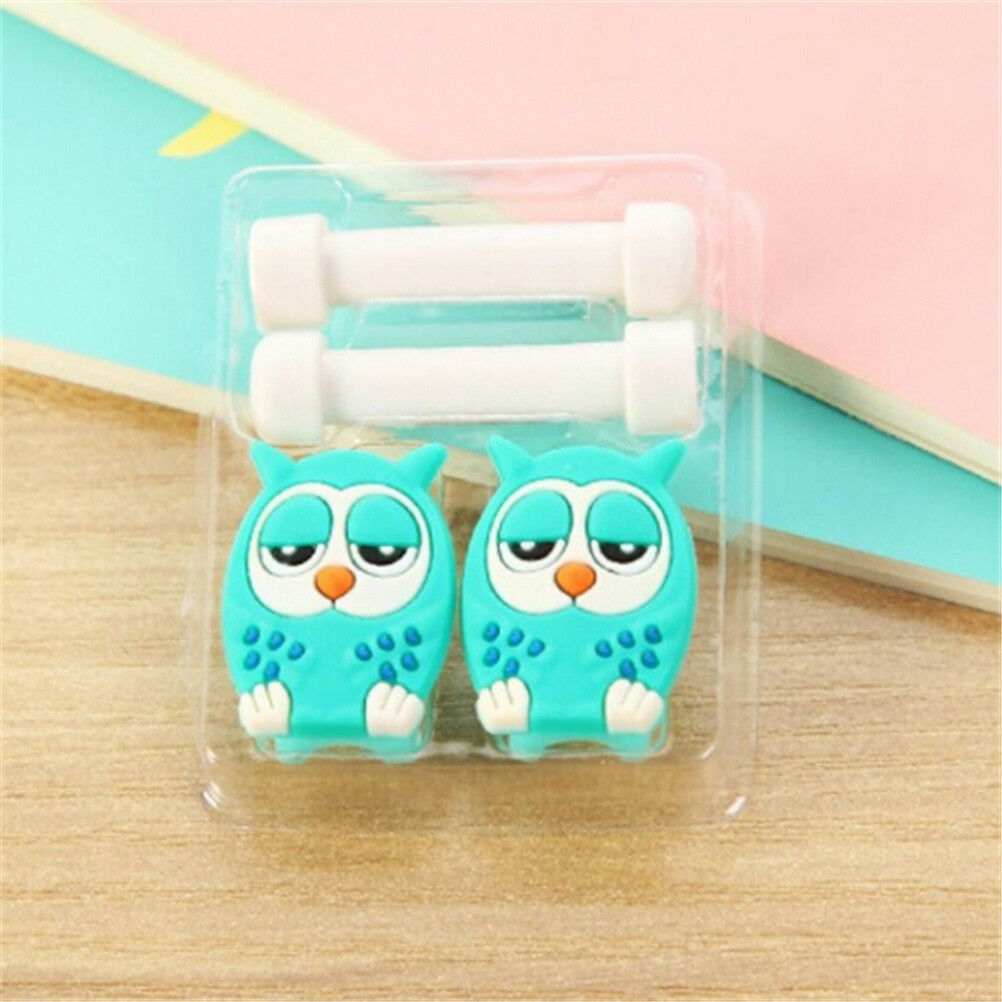 2sets 4pcs Fashion Cartoon Phone USB Data Charging Cable Wrap Cover Protec.l8