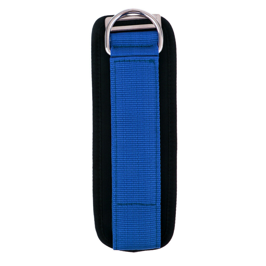 Fitness Ankle Straps Strength Pull Exercise Training Anchor D-ring Blue