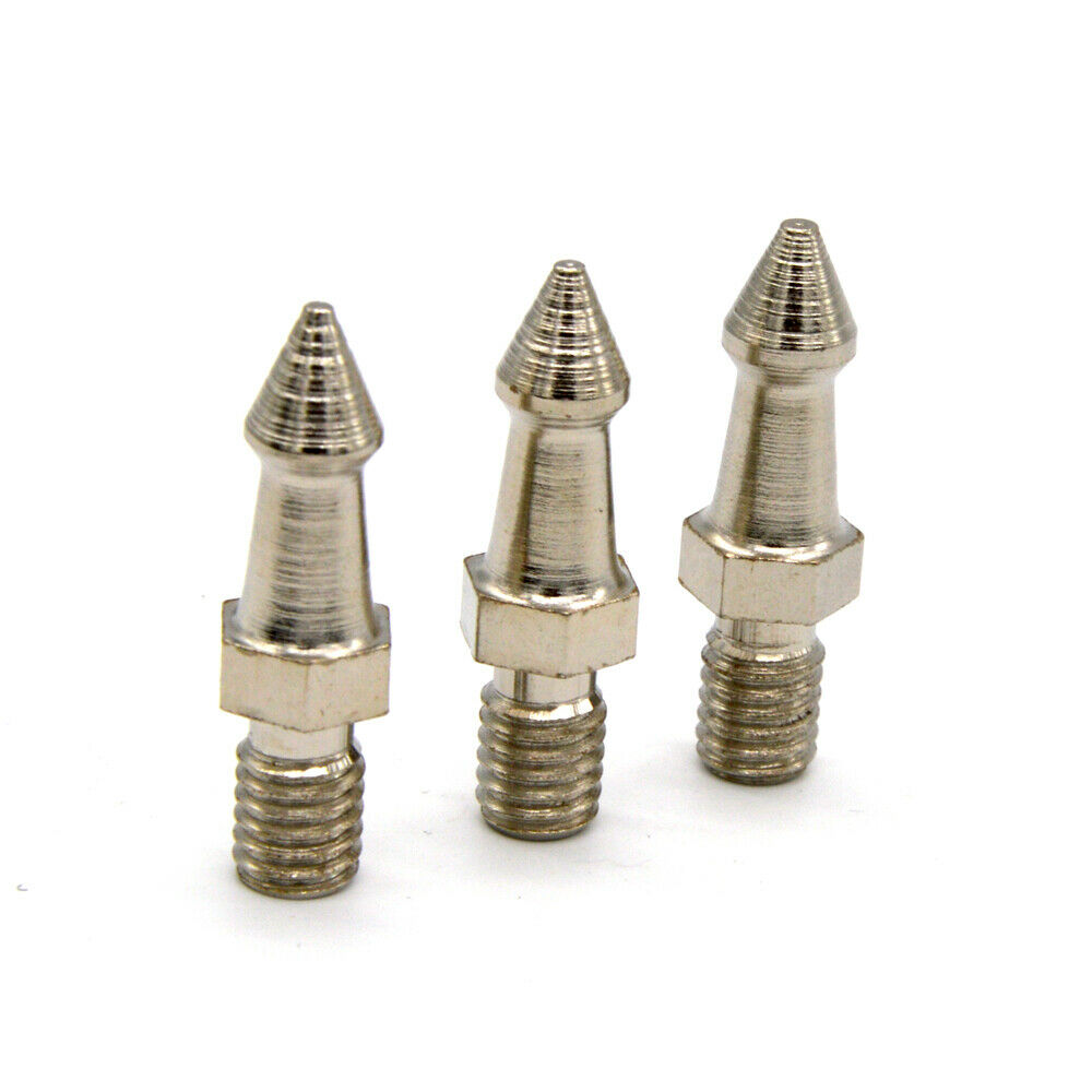 3pcs Metal Short Spikes Kit for 3 / 8inch Screw Type Monopod Tripod