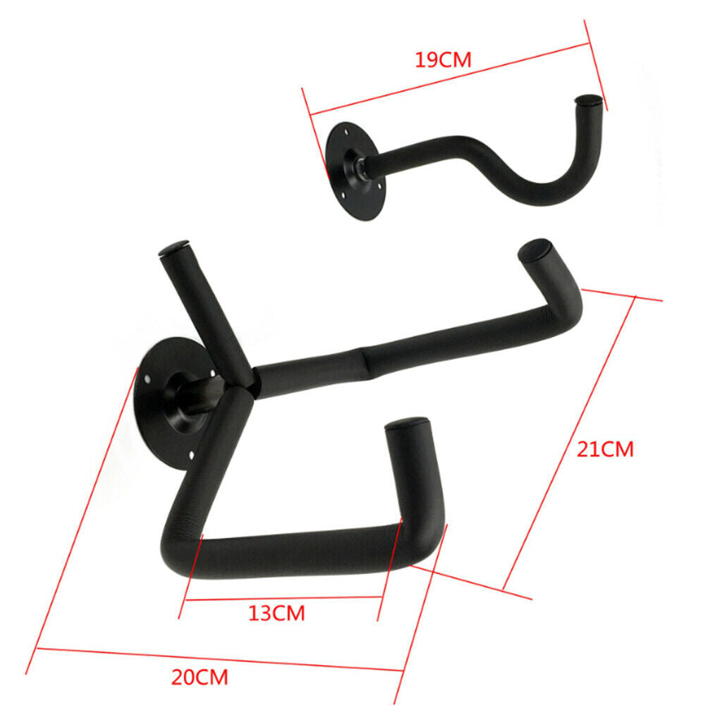 3Pcs Guitar Wall Hanger Hook Stand Bass Music Instrument Base Accessory