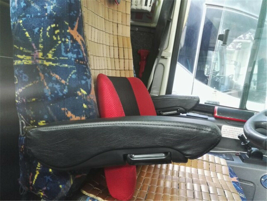 1x Adjustable Left Side PU Leather Car Seat Console Box Armrest Seat Accessories